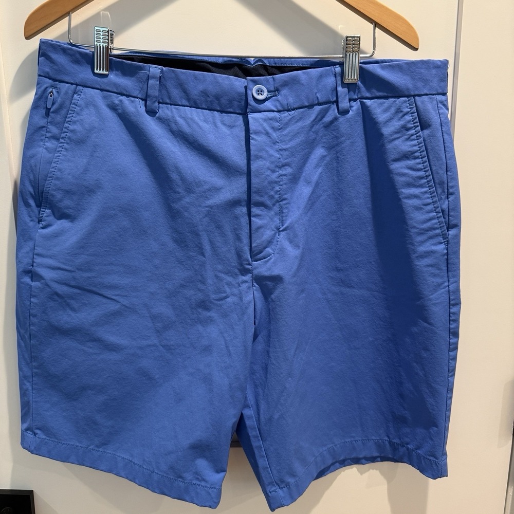 Vineyard Vines Shorts Mens 35 Blue On The Go OTG Chino Performance Athletic 9"